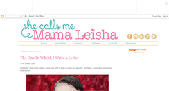 Desktop Screenshot of callmemamaleisha.com